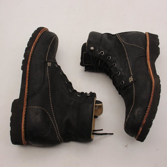 Georgia Boot Small Batch Wedge Men\'s Size 9.5 M Black Leather Lace Up main image 8